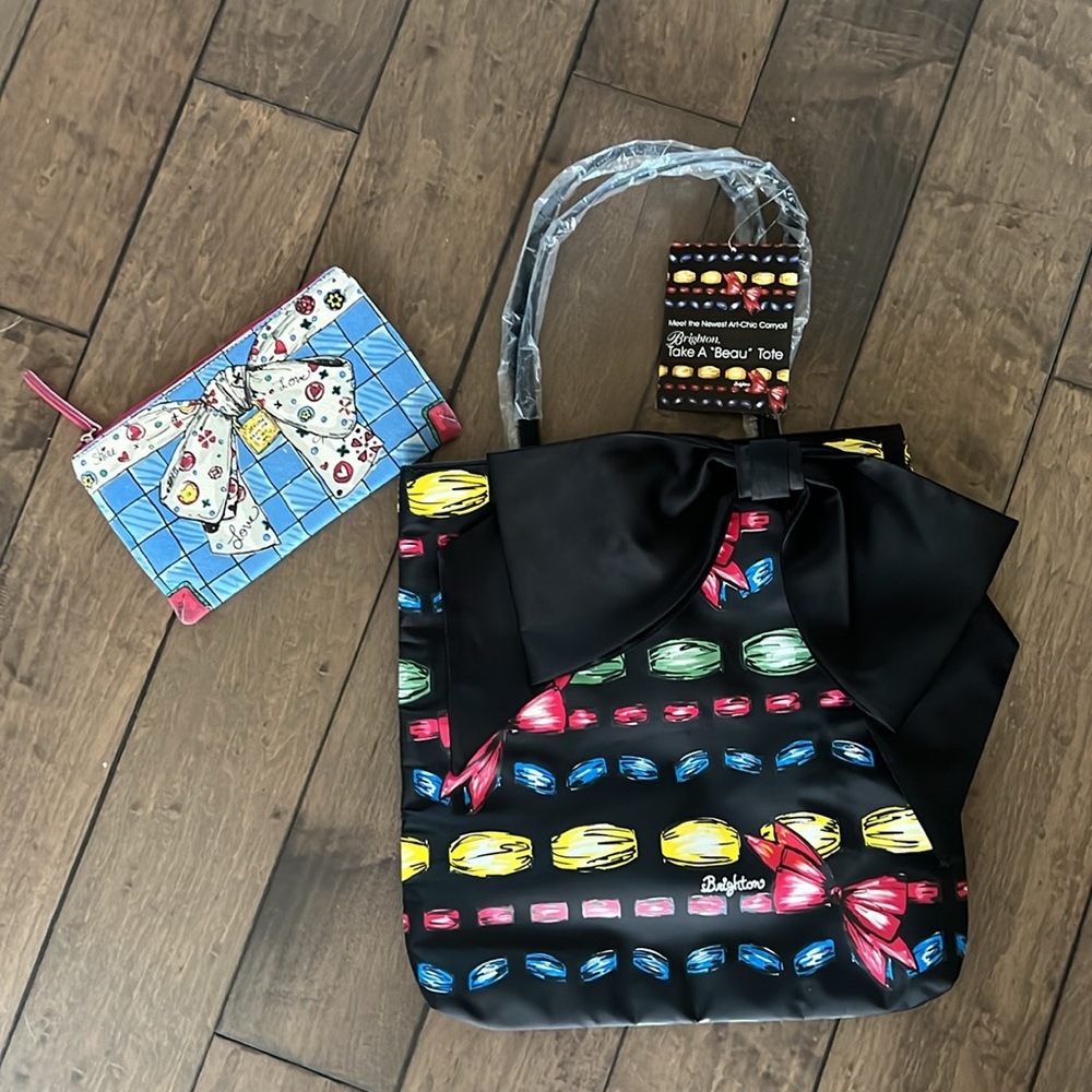 Brighton Tote & Cosmetic Bag/Clutch Bundle